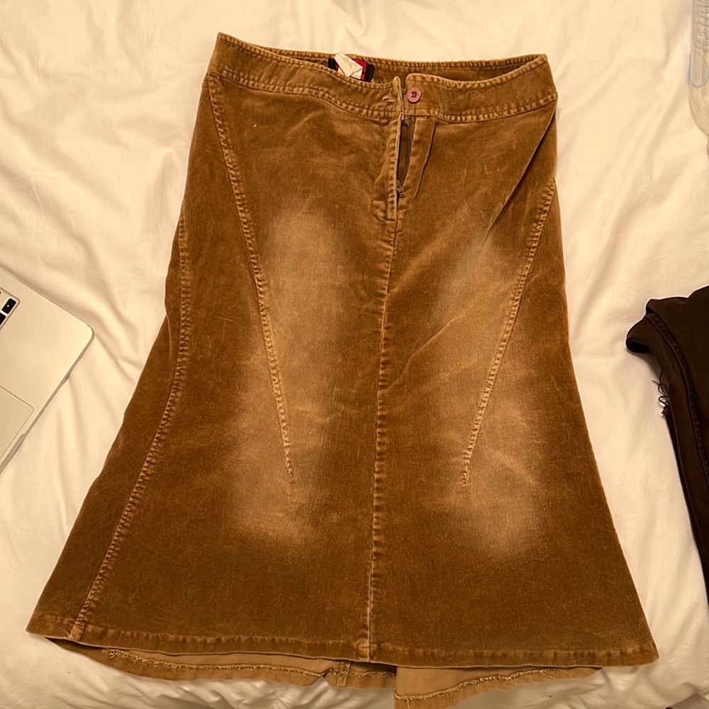 y2k corduroy skirt